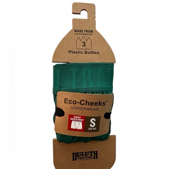 Duluth Trading Co. Mens Eco-Cheeks Boxers Mens Sz Sm Green New - Picture 1 of 3